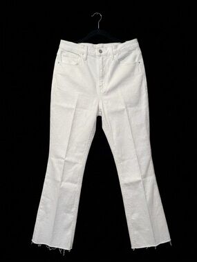 Good American Good Standard Kick Flare white jeans BNWT